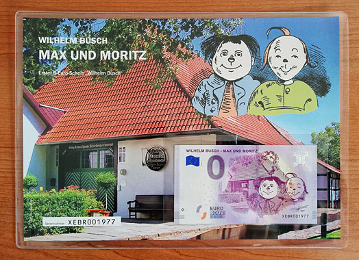 Geschenkblatt Max und Moritz